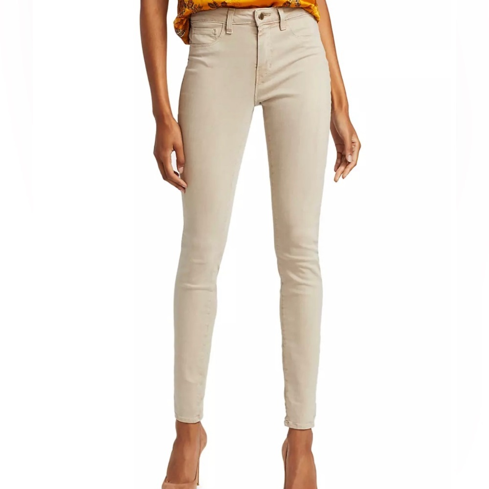 L'AGENCE Mid Rise Light Yellow Skinny Denim Jeans Womens Size 25 NWOT - Picture 3 of 7